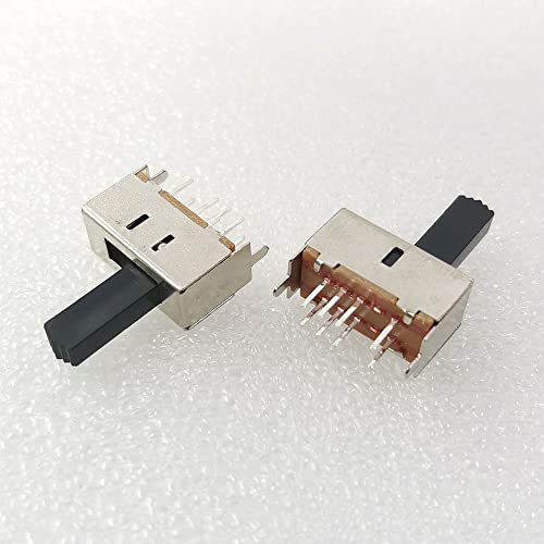100pcs Micro Mini Sliding On-off Slide Switch 8pin 2P3T Toggle Power Switch Control DIY Electronic Parts Handle Length 15MM