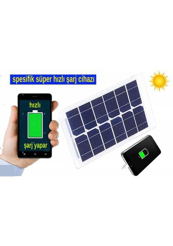 Şarj Cihazı, Güneş Enerjili Süper Cep Telefonu Tablet Hızlı Ezız
