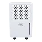 BLACK+DECKER BXEH60016GB 12L Smart Dehumidifier & Ionizer, 4 Modes, Quiet, 2.1L Water Tank, 24 Hour Timer, White