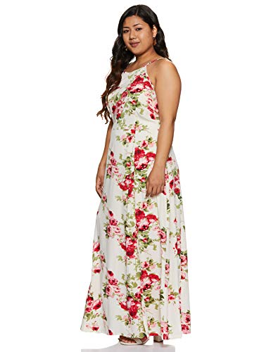 Image of pluss Women's Georgette A-Line Knee-Length Dress