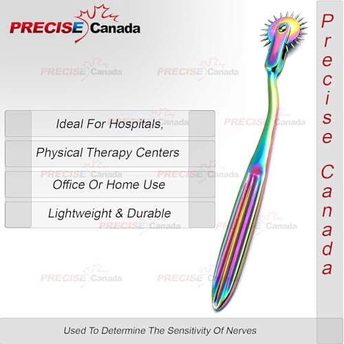 2-Wartenberg-Pin-Wheel-Pinwheel-1-7-Head-Diagnostic-Multi-Color-Rainbow
