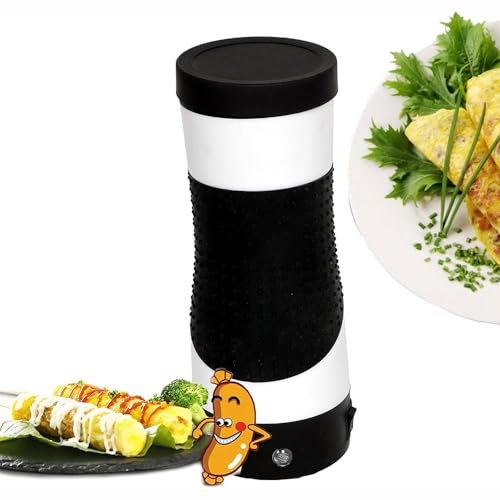 Electric Egg Roll Maker - Automatic Breakfast Device for Sausage and Egg Rolls, Versatile Kitchen Gadget for Rapid Breakfast Meals