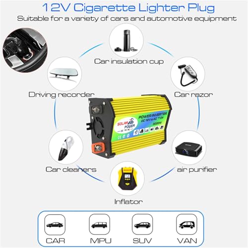 Miniatura 4 de Kit Completo De Energía Solar- Conjunto De Energía Solar Portátil, Inversor De 6000 W Panel De 18 W Y 18 V Con Controlador De Doble Voltaje, 2 Puertos Usb Y Pantalla Led, 30a Controlador Carga Solar