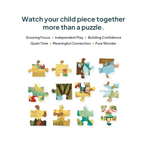 Image of Dinosaurs at a Picnic Jigsaw Puzzle | 48 Pieces | Ages 4, 5, 6, 7 Years | Premium Montessori Toy & Quiet Time Activity | Birthday Gift or Return Gift for Kids