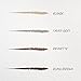 Wunderbrow Micro-Classic Brow Pencil, 2.5mm tip for precision filling, Sharpener Included, Vegan and Cruelty Free (Brunette)