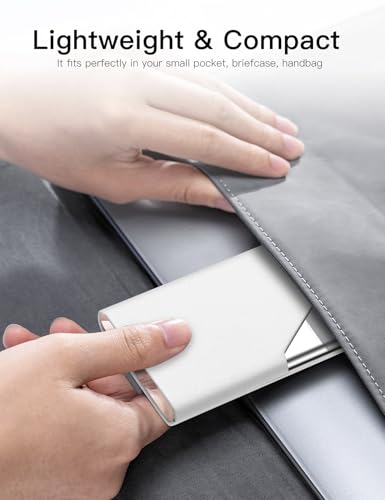 image for Padike Business Card Holder, Upgraded Leather Business Card Case Pocke