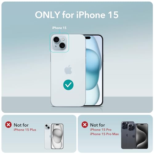 Image of ESR for iPhone 15 Plus Case, MagSafe Silicone Case with Stand, Military-Grade Protection, Built-in Camera Stash Stand, Magnetic Phone Case for iPhone 15 Plus, Cloud Series,Light Tan