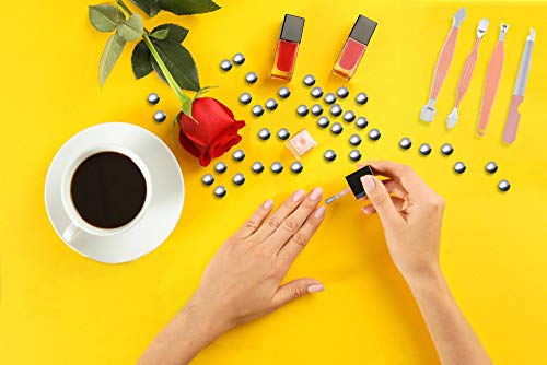 110 Stück Rührkugeln für Farbmischung Mischkugeln aus Edelstahl zum Mischen von Nagellack und Modellfarben,5mm rostfreie Metall-Mischkugeln