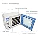 TECHTONGDA Vacuum Drying Heat Treat Oven Industrial Lab Temperature Control 4 Layers 0.9Cu ft