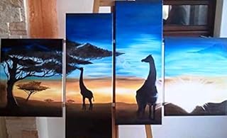 Hand-painted paintings, oil paintings on canvas, modern living room paintings, multi-panel