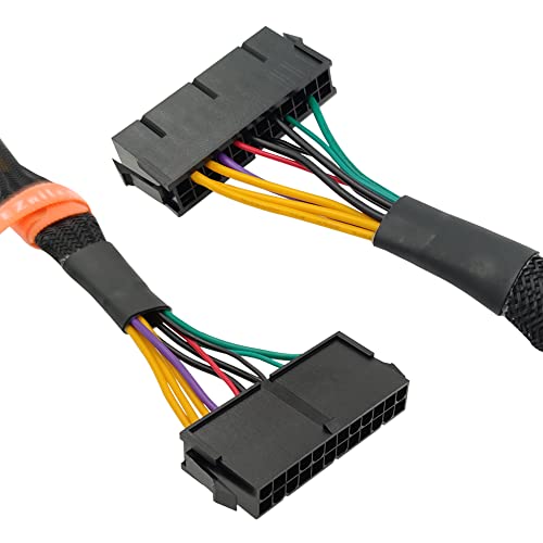 24 Pin to 6 Pin ATX Power Adapter Sleeved Cable for HP Z200 Z230 4300 6080 8080 ProDesk 600 G1 G2 EliteDesk 800 G1 G2 13-inch(33cm)