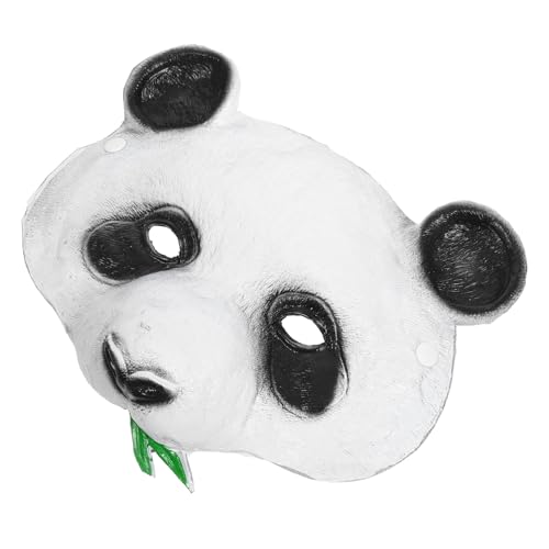 Máscara Panda de PU realista que no se empaña para cosplay cómodo