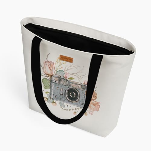 Image of The Purple Tree Eco-Friendly Canvas Tote Bag, Sustainable, Reusable Shopping, Beach, Travel or Everyday Tote, Wide Tote Bag