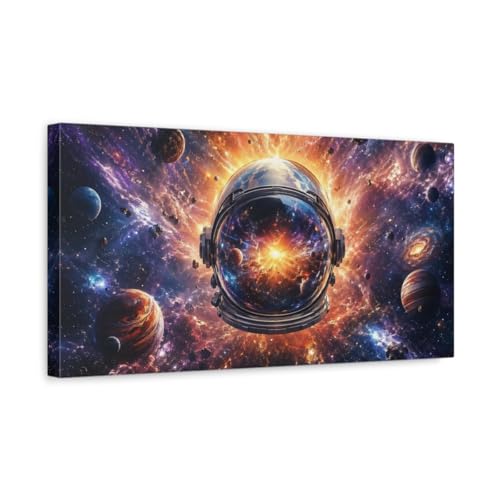 Tableau salon moderne pour habiller un mur vide au-dessus du canapé avec une toile sci-fi
