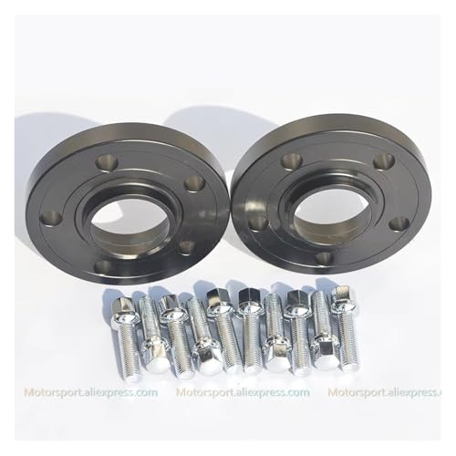 Entretoise de roue pour corriger le déport Benz 15mm 5x112 10 boulons noirs à bille inclus