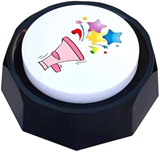 Neutral BOSKEY-Horn Button - Airhorn Sound Effect Button, Hip-Hop Rap Talking Button DJ Horn Sound Effect - Funny Gag Gifts Noise Maker(Battery Included)