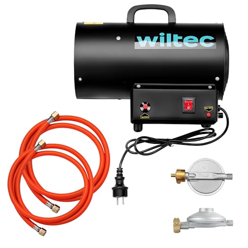 Wiltec Kit Générateur de chaleur et Pressostat raccords FR – Puissance calorifique 15 kW, moteur 30 W – Débit d’air 320 m³/h – Fonctionnement sur...