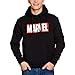 Produktbild Elbenwald Marvel Hoodie Logo Frontprint mit Kapuze für Herren schwarz - XL