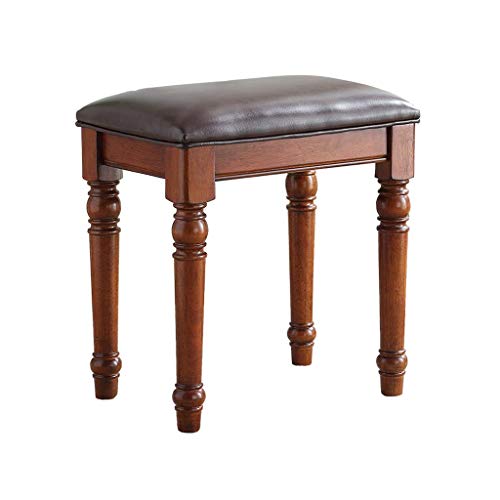 Taburete Silla Taburetes de maquillaje de madera dormitorio banco acolchado gzz 4