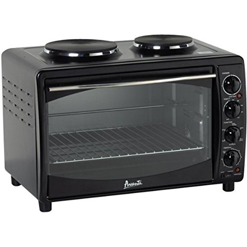 Avanti MKB42B Full Range Temperature Control, Multi-Function Counter Top Convection Oven with Duel Burner Cook-Top