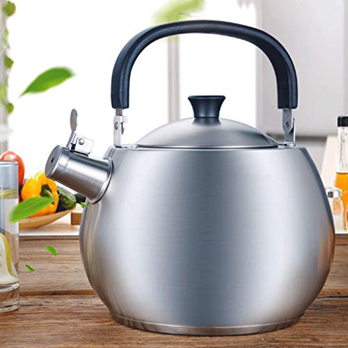 Bouilloire induction en acier inoxydable épais 4,5L avec sifflet de sécurité - 4