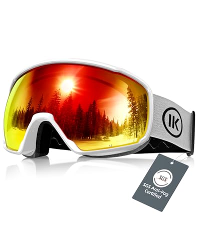 Image of Innerking OTG Ski Goggles, Anti-Fog Snowboard Goggles for Men & Women | SGS-certified anti-fog lenses, OTG over-glasses design, UV protection, and helmet compatibility