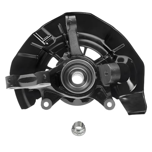 Image of Detroit Axle - Front 2pc Steering Knuckles for Lexus RX330 RX350 RX400h Toyota Highlander, 2 Steering Knuckles & Wheel Hub Bearings Replacement