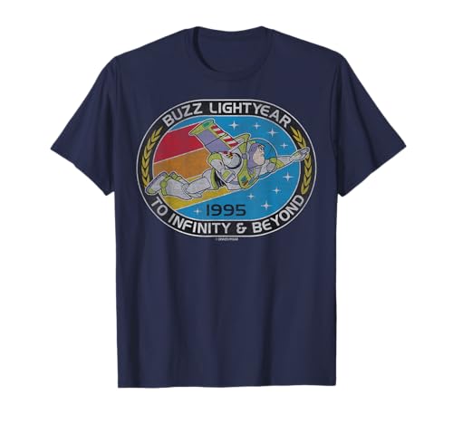 Logotipo de Disney Pixar de Toy Story Buzz Lightyear 1995 Camiseta