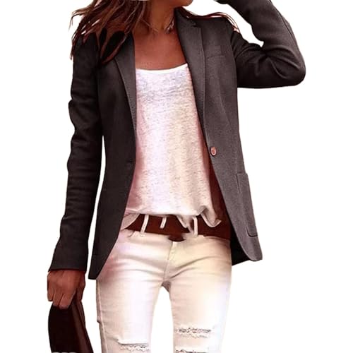 Blazer slim manches longues GUOYUXIAO manteau quotidien professionnel pour structurer la silhouette