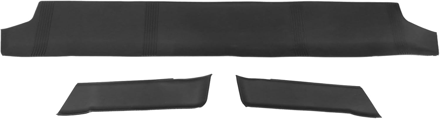 IKON MOTORSPORTS, Rear Under Seat Cover Anti Kick Pad Protector Compatible with 2020-2024 Tesla Model Y, Black TPE Waterproof Floor Liners Rear 2nd Row Car Foot Pad Interior Accessories