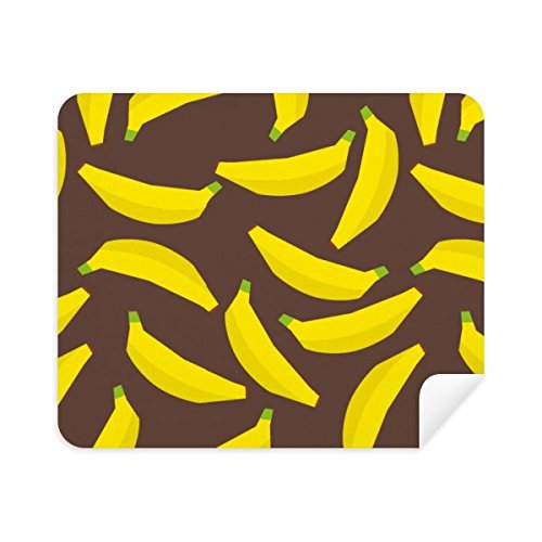 Chiffon écran de téléphone motif banane en suède pour lunettes 2pcs