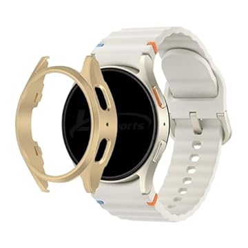 Capa Protetora PC Bumper Case LTimports, compativel com Galaxy Watch 7 40mm Sm-L300 Bt e Sm-L305 Lte (LT-Champagne)