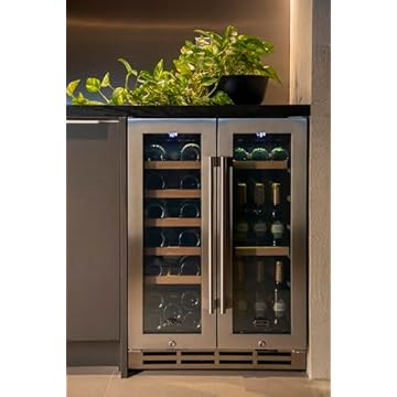 Adega e Cervejeira 2 em 1 - M.Prime VinoBeer Inverter Smart DualZone Multiuso - de Embutir