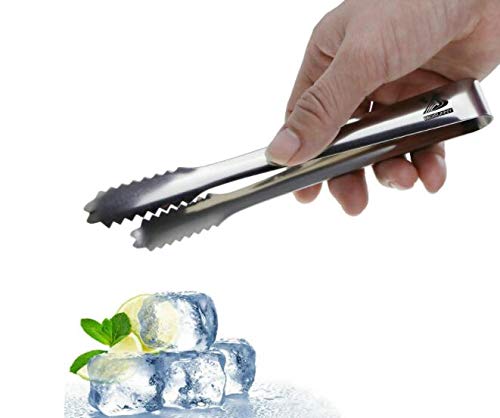 3PCS Silver 7inch Stainless Steel Kitchen Tongs Utensils Food Tongs Heavy Duty Serving Appetizers Clipping Toast Bread Grilling Buffet Ice Pastry Sandwich Barbecue for Tea Party Coffee Bar Kitchen