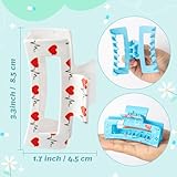 PANTIDE 4Pcs Nurse Hair Claw Clips for Women Girls - Cute Medical Heart Rectangle Nonslip Banana Hair Clips, Thin Thick Short Long Curly Accessories, Nurses Day Gift for Nursing Student Doctors