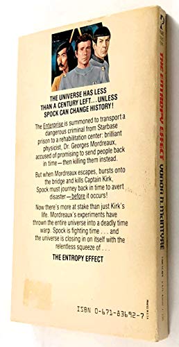 The Entropy Effect (Star Trek, No 2) 0671836927 Book Cover