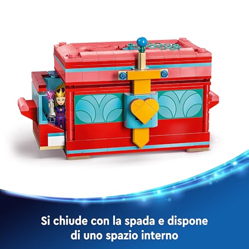 | Disney Portagioie di Biancaneve - Giocattolo da Principesse con Coperchio, Braccialetto Indossabile e Mini Bamboline di Biancaneve e Regina Cattiva - Regalo per Bambine 6+ Fan del Film - 43276 - Lego - Immagine 3