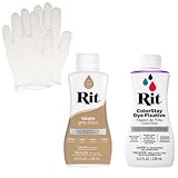 Rit Liquid Dye with ColorStay Fixative Bundle – All in One Kit with Gloves to Reduce Color Bleed