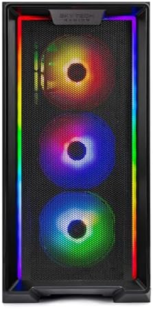 Skytech Nebula Gaming PC Desktop, Intel i5 14400F 2.5 GHz (4.7GHz Turbo), NVIDIA RTX 5060 8GB, 1TB NVMe SSD, 16GB DDR5 RAM 6000, 650W Gold PSU, Wi-Fi, Win 11 - 2
