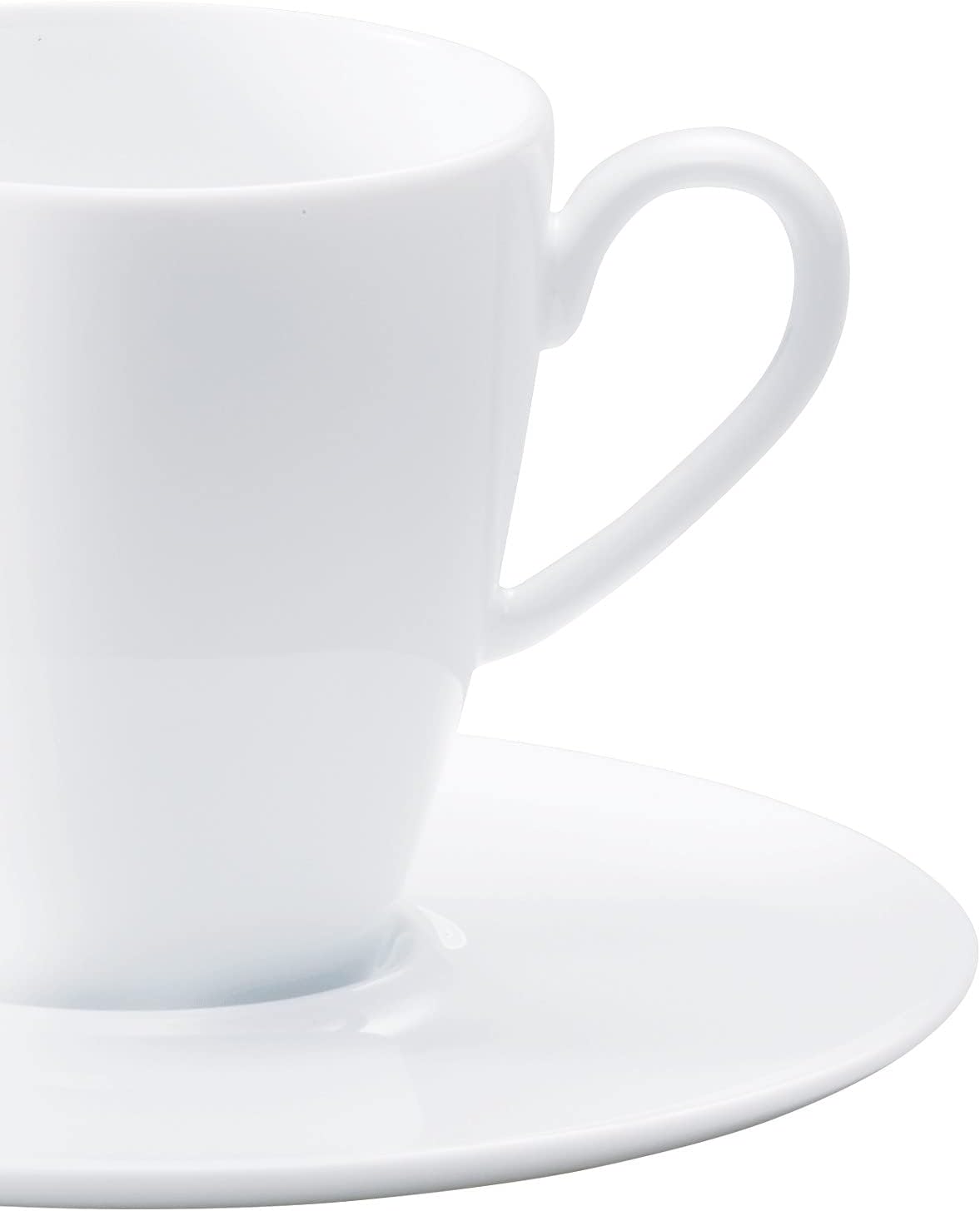 Noritake 1657L/94992S Demitas Saucer, 4.9 inches (12.3 cm), Grandele, Microwave Safe, Dishwasher Safe, 1 Piece, White, Fine Porcelain (Premium White)