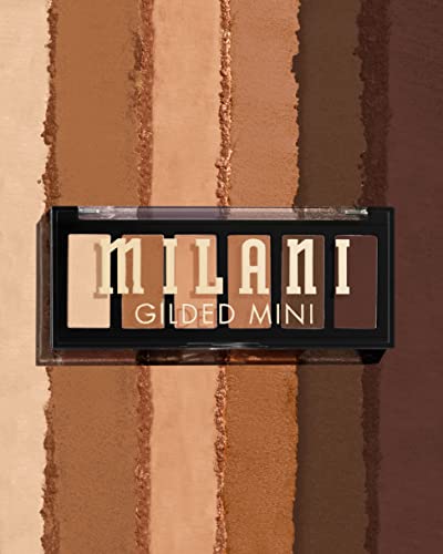 Milani Gilded Mini Eyeshadow Palette With 6 Matte & Shimmer Hues - Whiskey Business #TOP2