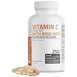 Bronson Vitamin C 1000 mg with Rose HIPS Sustained Release, 250 Tablets