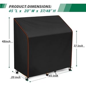 Potting Bench Table Cover, 420D Oxford Kitchen Cabinet Covers Outdoor Waterproof Protective Garden Storage Cabinet with Potting Bench Dustproof Cover 45"L X 20"W X 48"H,Black Potting Bench Table Cover 420D Oxford Kitchen Cabinet Covers Outdoor Waterproof Protective Garden Storage Cabinet with Potting Bench Dustproof Cover 45L X 20W X 48HBlack