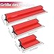 Flächenspachtel Set, Spachtel Werkzeug mit 3 Edelstahlklingen (25cm+40cm+60cm), Spachtel Set mit Z-Griff, Großflächenrakel für große Arbeitsbereich Wand Dekoration