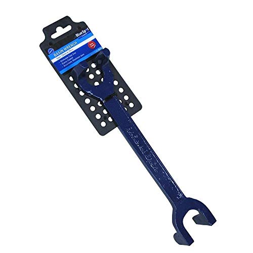 Blue Spot Tools 06326 Bluespot Fixed Claw Basin Wrench, Blue