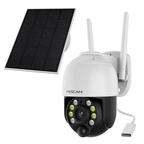 FOSCAM B4 - Camera IP Exterieur Waterproof 4 MP WiFi Panneau Solaire