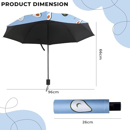 Image of Kraptick Printed Travel Umbrella for Rain, UV, Wind Proof, Water-Proof Umbrella for Men /Women /Boys /Girls /Kids (UMBR-02)