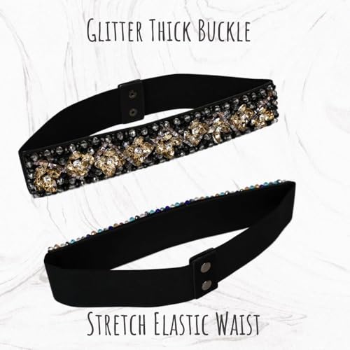 Women's Rhinestone Belts, Crystal Beaded Elastic for Prom Evening Dresses4