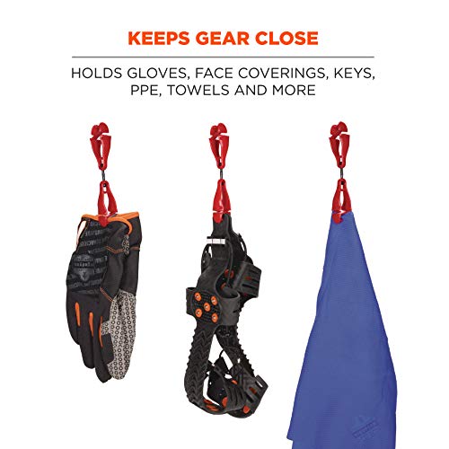 Image of Ergodyne Squids 3420 Swiveling Glove Clip Holder with Dual Clips