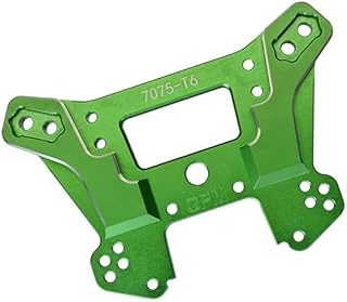 1PC Set Upgrades Aluminum Front Damper Plate Compatible with TRAXXAS 1/8 4WD Sledge Monster Truck 95076-4 RC Cars by GPM (Green)